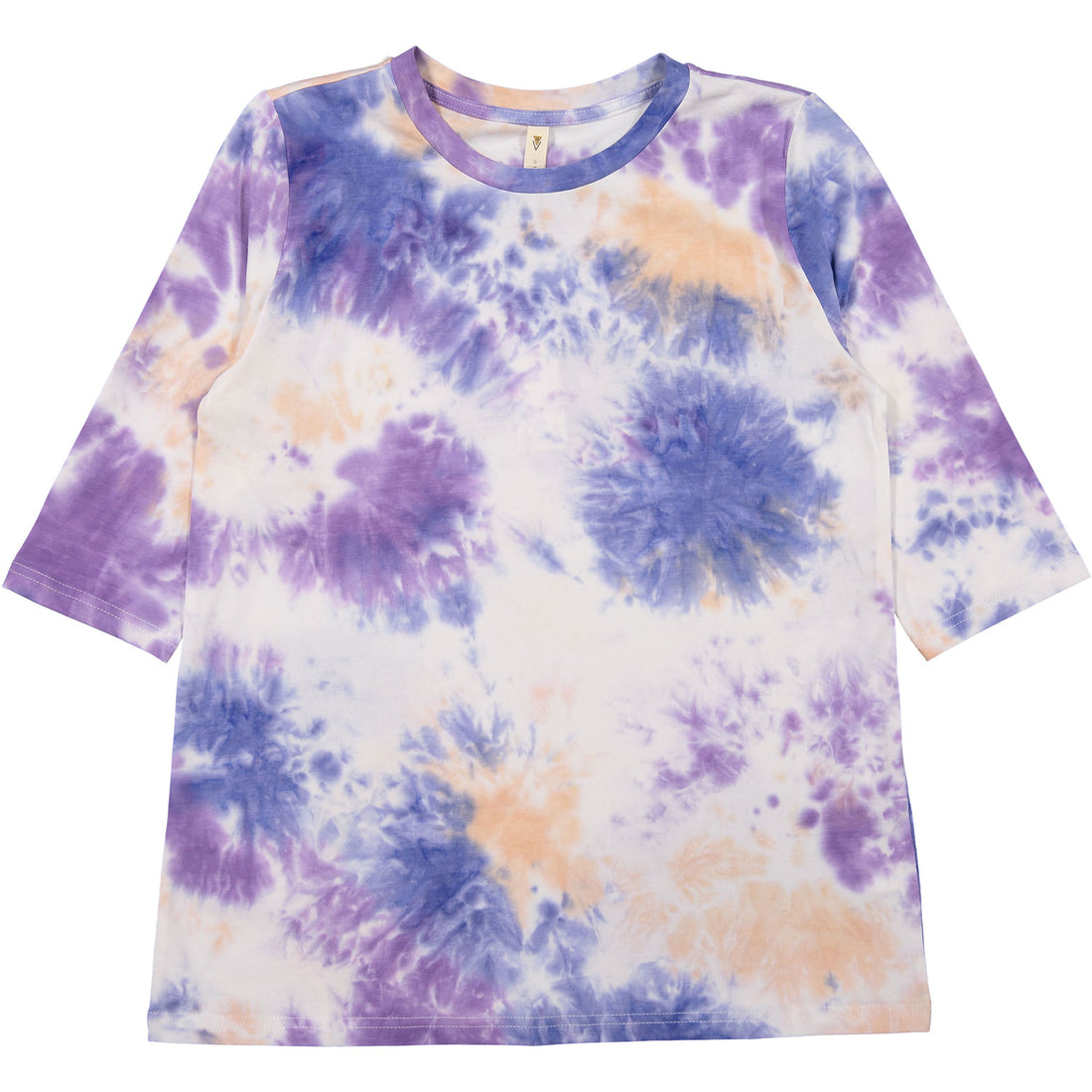 Ava and Lu Blue Tie Dye Tee