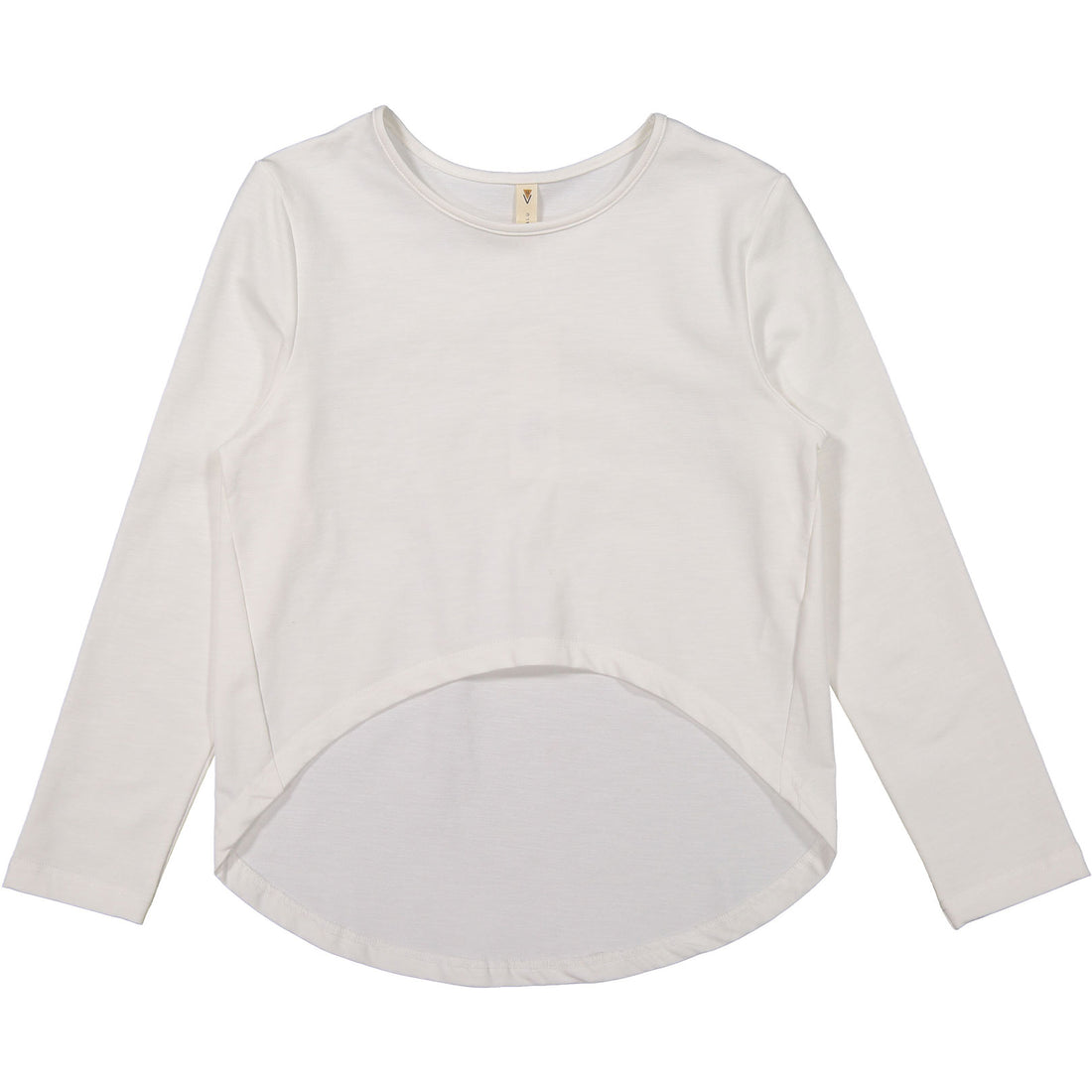 Ava and Lu White Cropped Tee