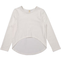 Ava and Lu White Cropped Tee