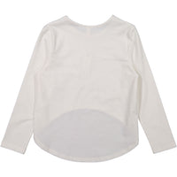 Ava and Lu White Cropped Tee