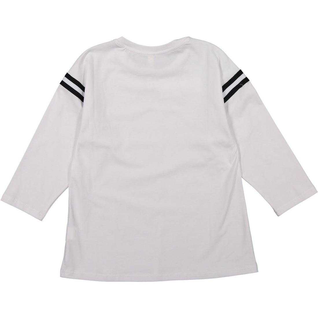 Ava and Lu White Sleeve Stripe Tee