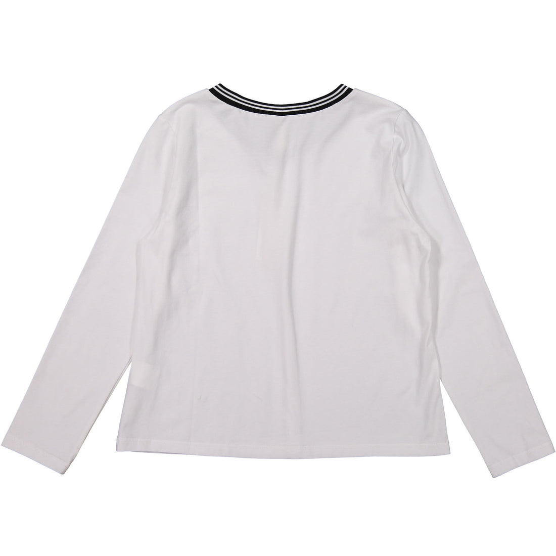 Ava and Lu White V-neck Sporty Tee