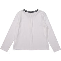 Ava and Lu White V-neck Sporty Tee