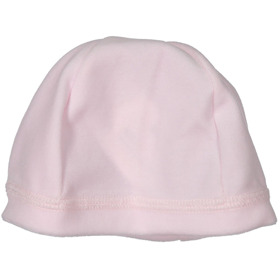 Petit Bateau Pink Velour Baby Hat