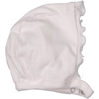 Petit Bateau Pink Striped Bonnet and Booties