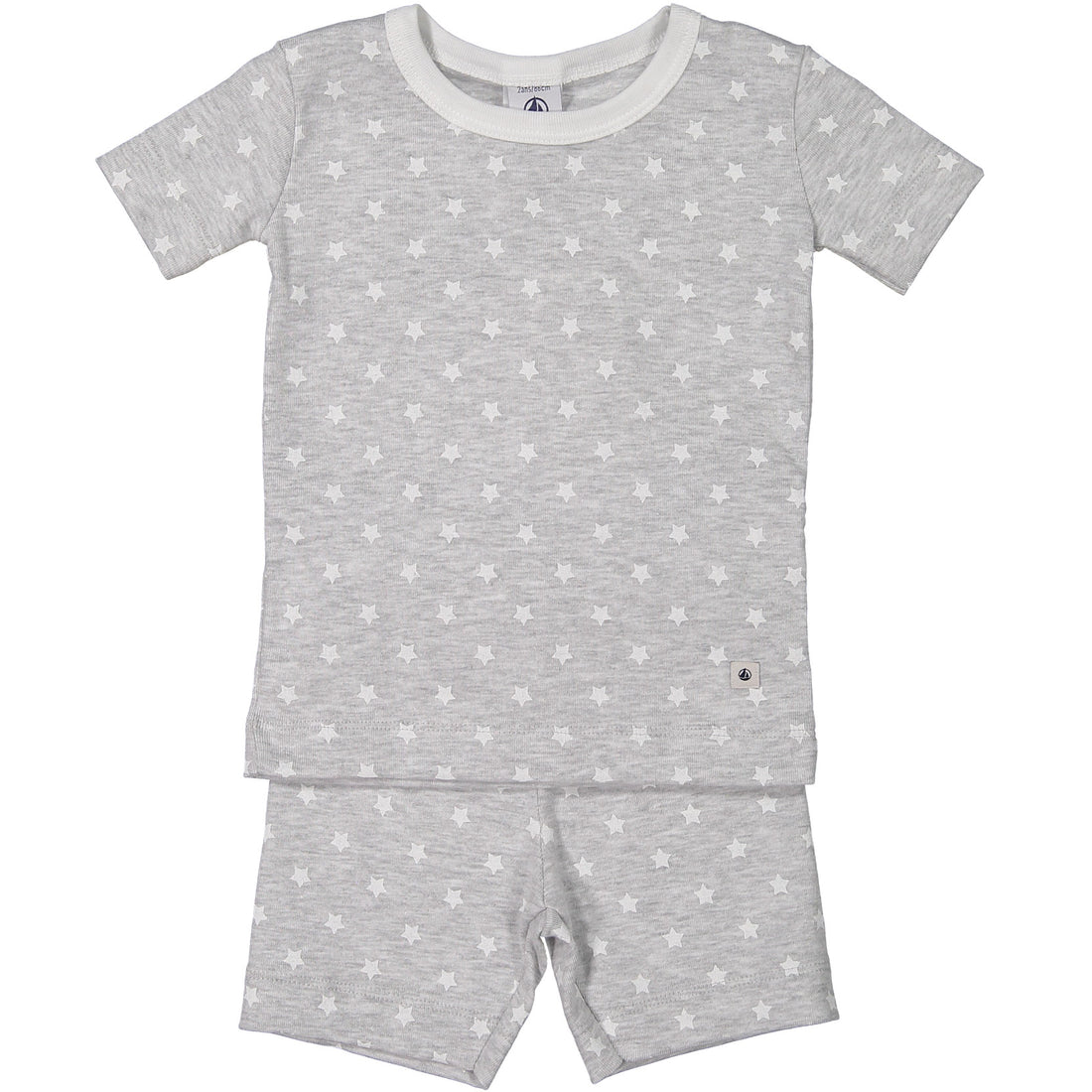 Petit Bateau Grey Star Print Short PJs