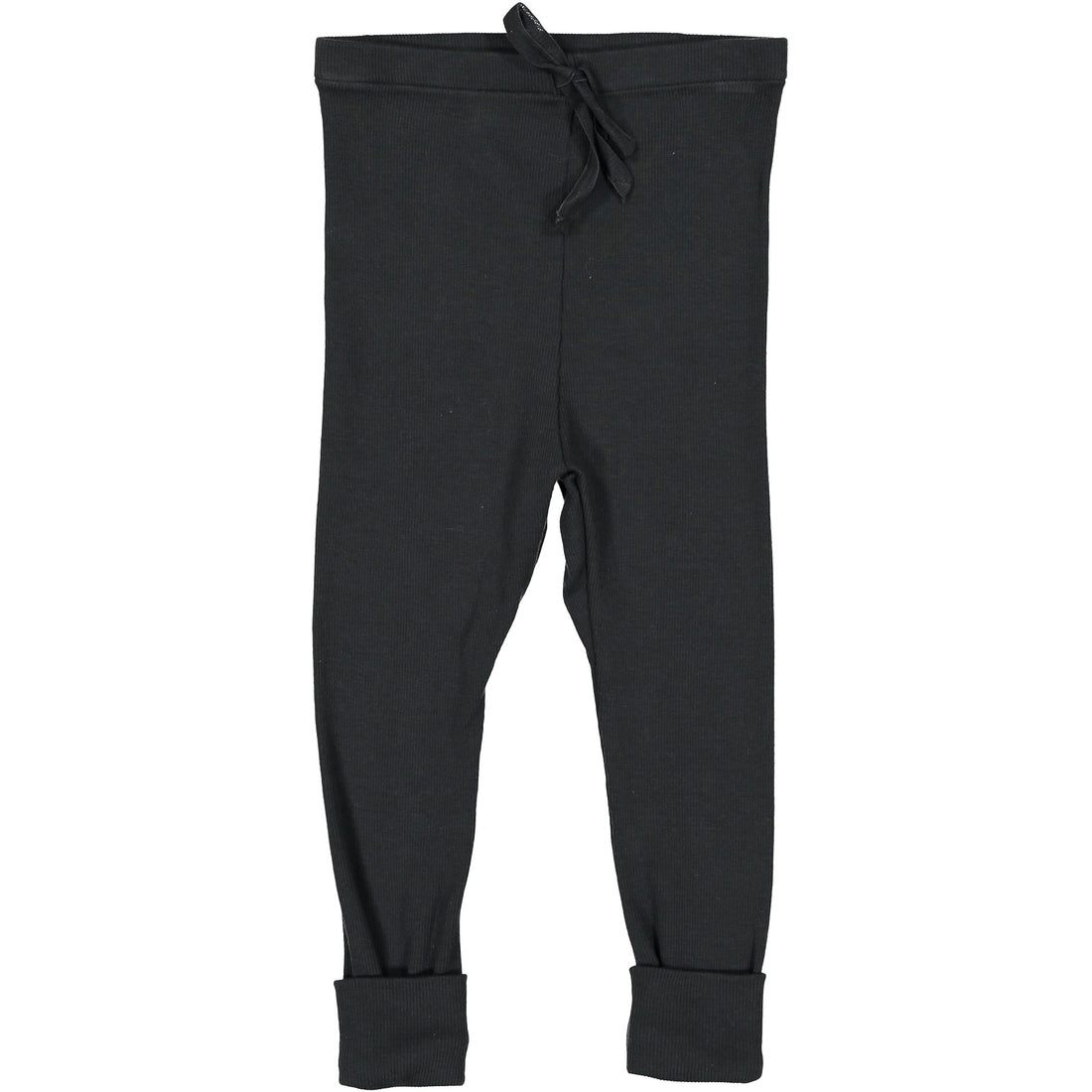 Flora and Henri Charcoal Rib Baby Leggings
