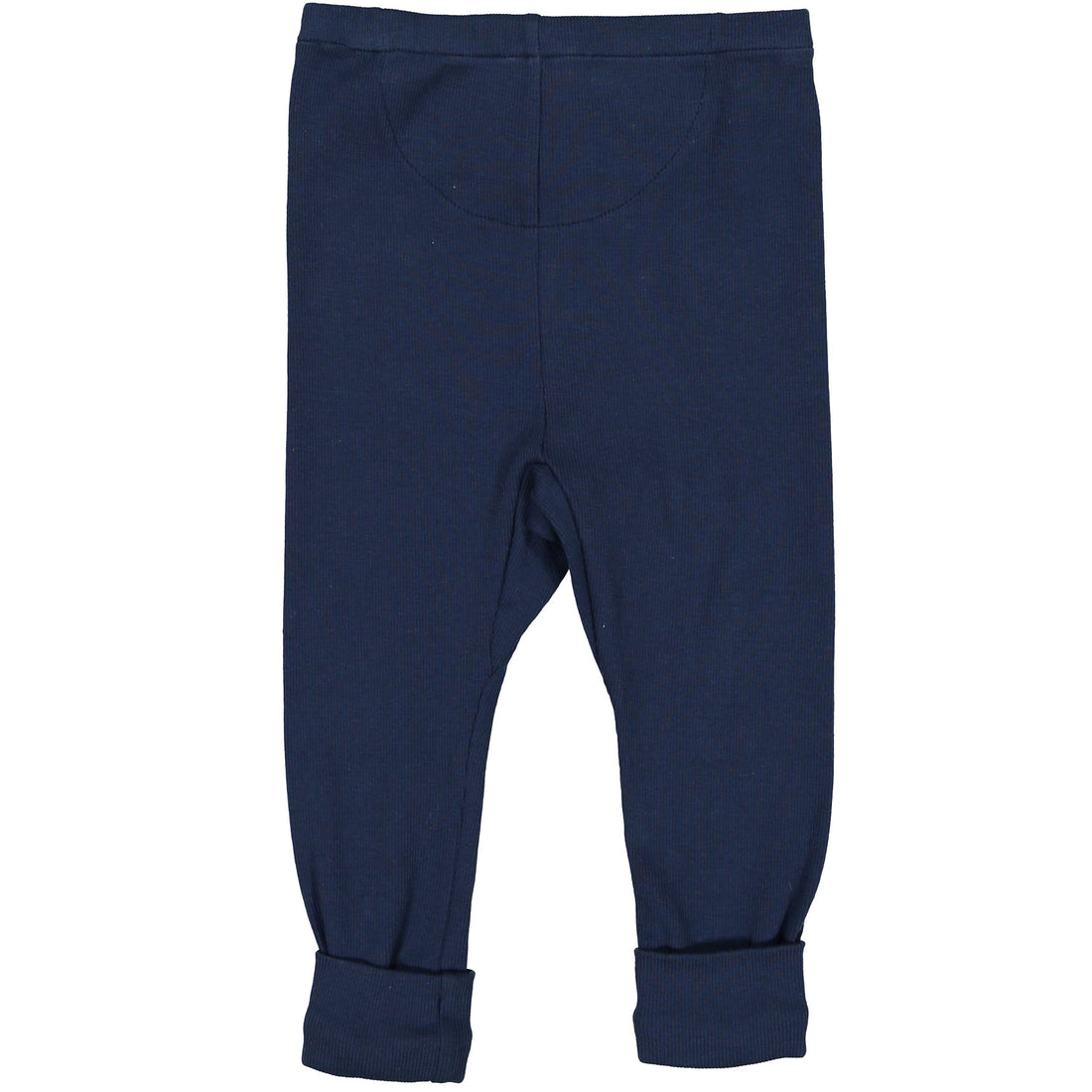 Flora and Henri Navy Rib Baby Leggings