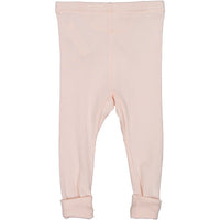 Flora and Henri Pink Rib Baby Leggings