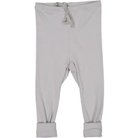 Flora and Henri Grey Rib Baby Leggings