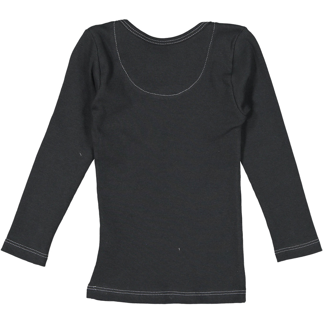 Flora and Henri Charcoal Rib Baby Lap Tee