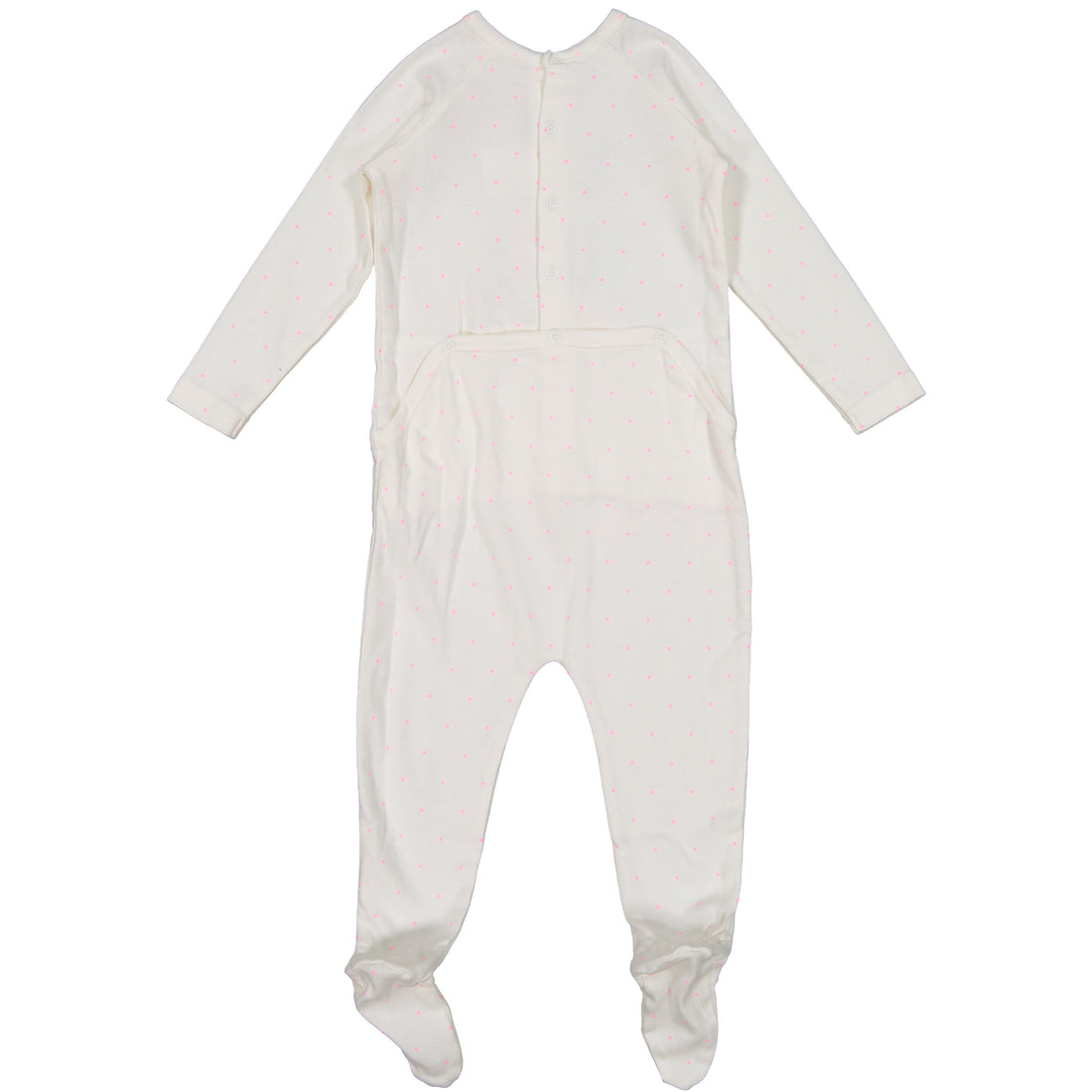 Bonpoint White Lucky Star Stretchie