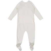 Bonpoint White Lucky Star Stretchie