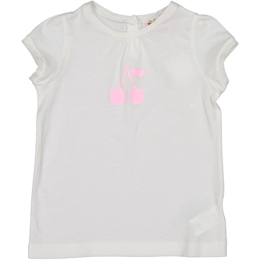 Bonpoint White/Neon Cherry Baby Tee