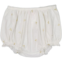 Bonpoint Cream Dot Bloomer Set