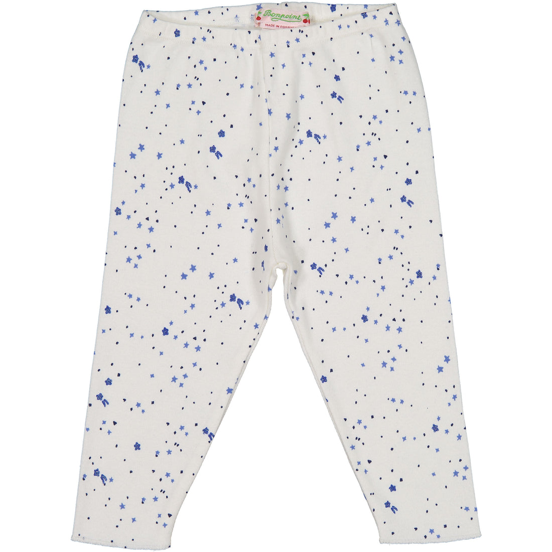 Bonpoint Cream Blue Stars Legging Set