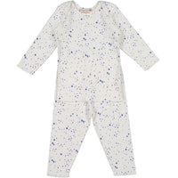 Bonpoint Cream Blue Stars Legging Set