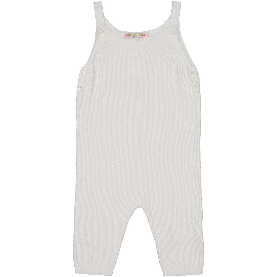 Bonpoint White Knit Romper
