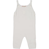 Bonpoint White Knit Romper