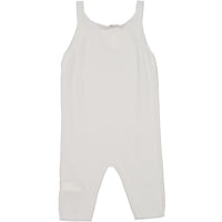 Bonpoint White Knit Romper