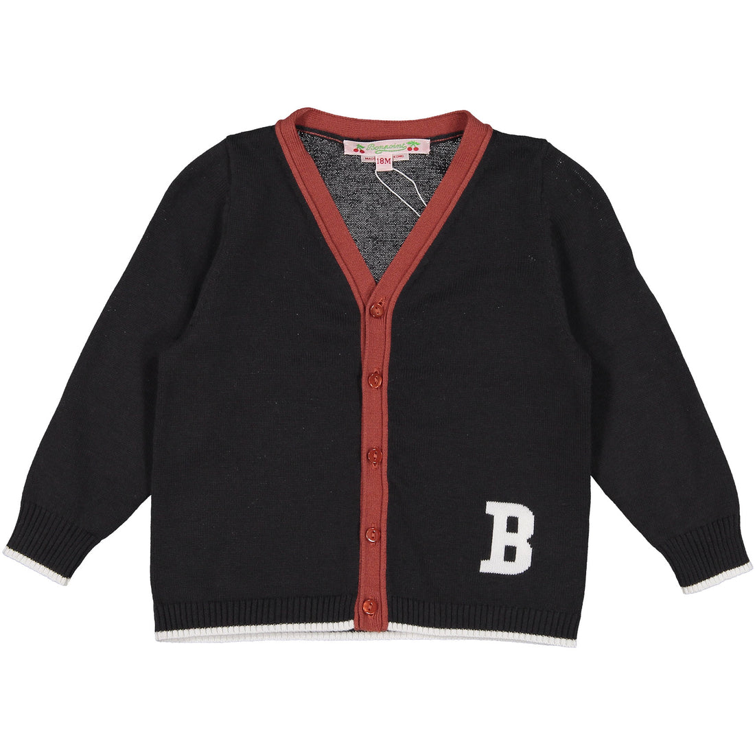 Bonpoint Licorice Baby B Cardigan
