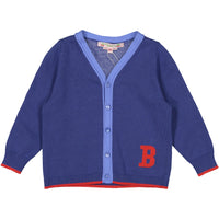 Bonpoint Bright Blue Baby B Cardigan