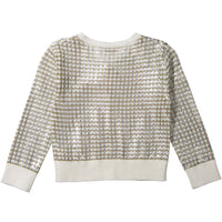 Bonpoint Gold Jacquard Cardigan