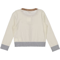 Bonpoint Ecru Colorblock YAM Cardigan