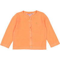 Bonpoint Neon Orange Baby Cardigan