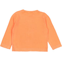 Bonpoint Neon Orange Baby Cardigan