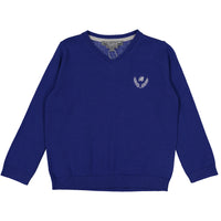 Bonpoint Sky Blue V-neck Sweater