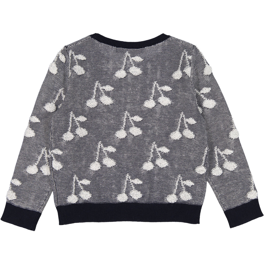 Bonpoint Marine Stitched Cherry Sweater
