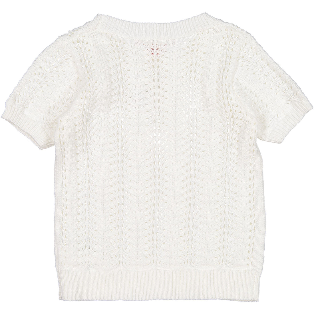 Bonpoint Cream Openwork Sweater