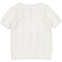 Bonpoint Cream Openwork Sweater