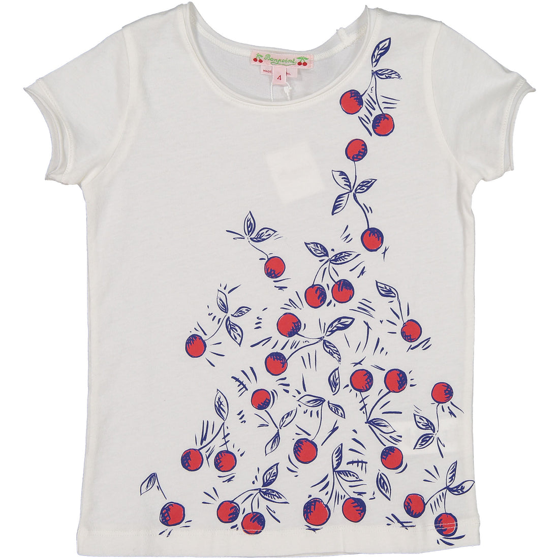 Bonpoint Cream Cherry Tree Tee