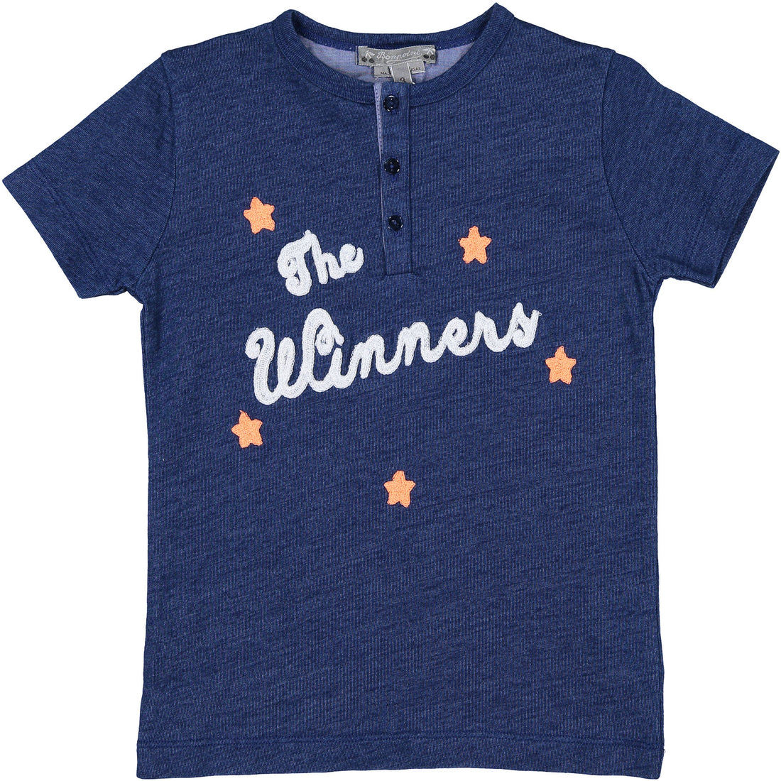 Bonpoint Denim Winners Button Tee