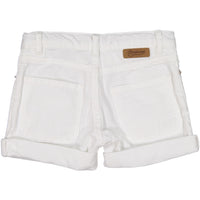 Bonpoint White Jean Shorts