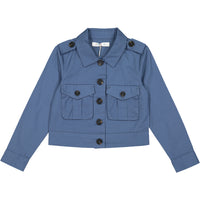 Coco Blanc Dark Chambray Military Jacket