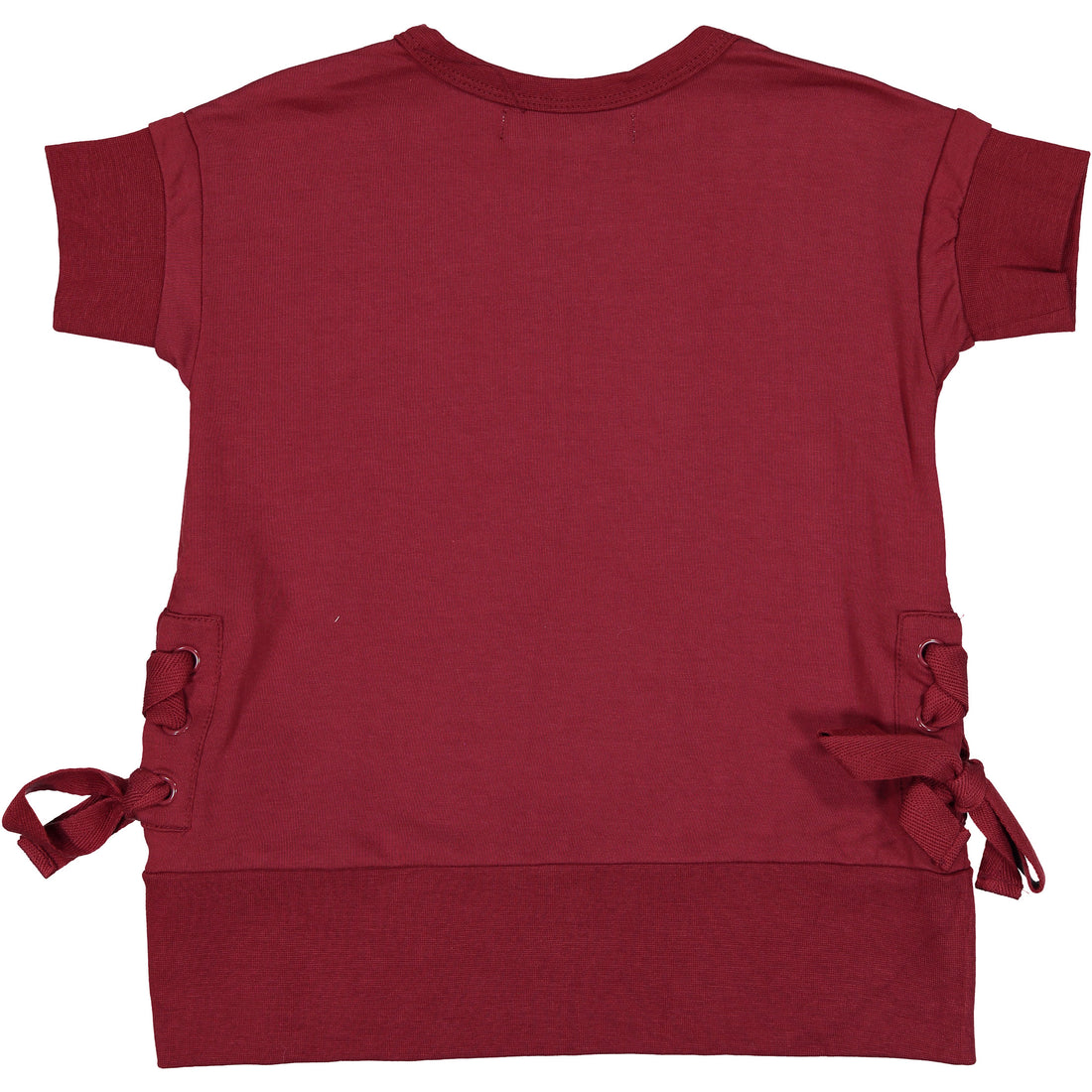 Coco Blanc Dark Red Short Sleeve Weekday Dress