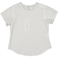 Coco Blanc White Woven Crew