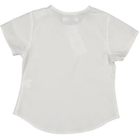 Coco Blanc White Woven Crew