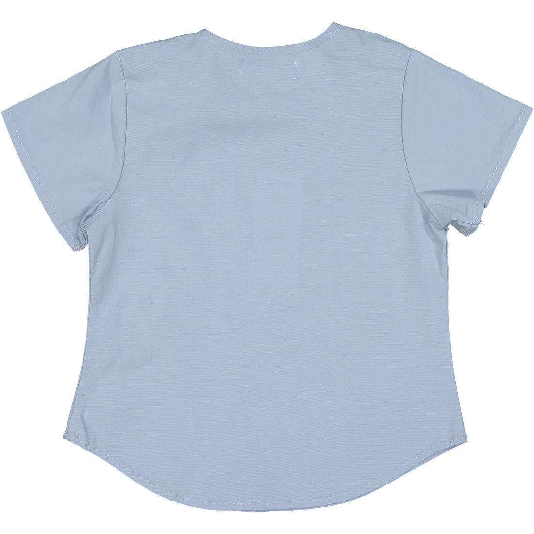 Coco Blanc Light Blue Woven Crew