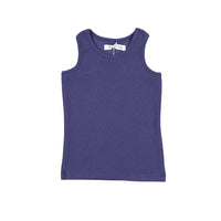 Coco Blanc Blue Ribbed Tank