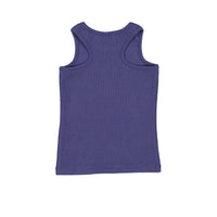 Coco Blanc Blue Ribbed Tank
