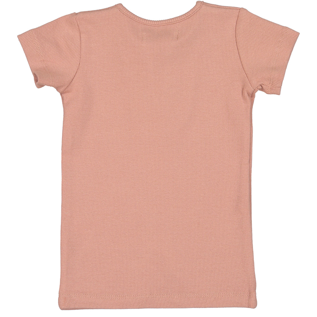 Coco Blanc Blush Pink Ribbed Short Sleeve Criss Cross Tee
