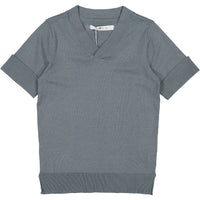 Coco Blanc Slate V-neck Sweater