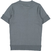 Coco Blanc Slate V-neck Sweater