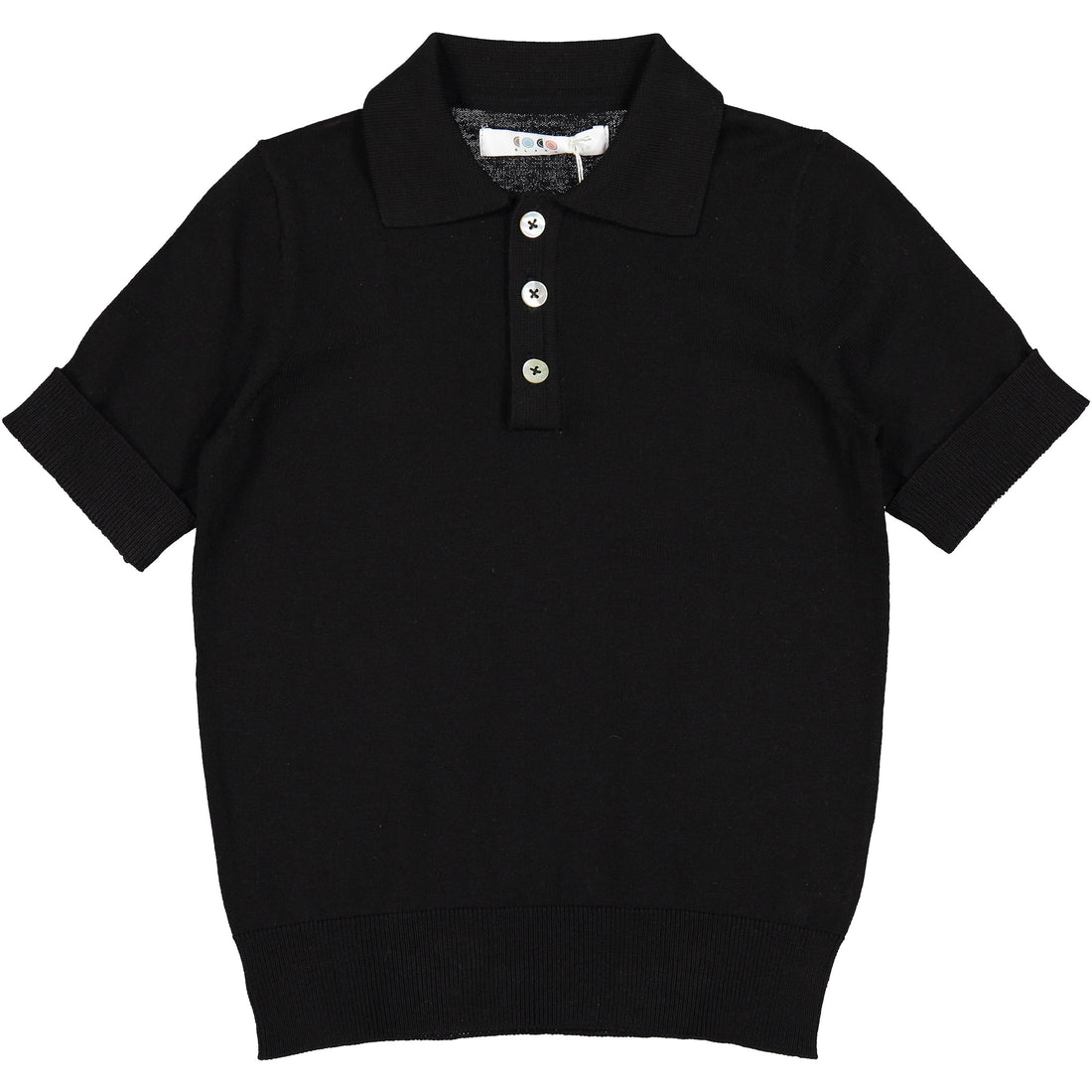 Coco Blanc Black Polo Sweater