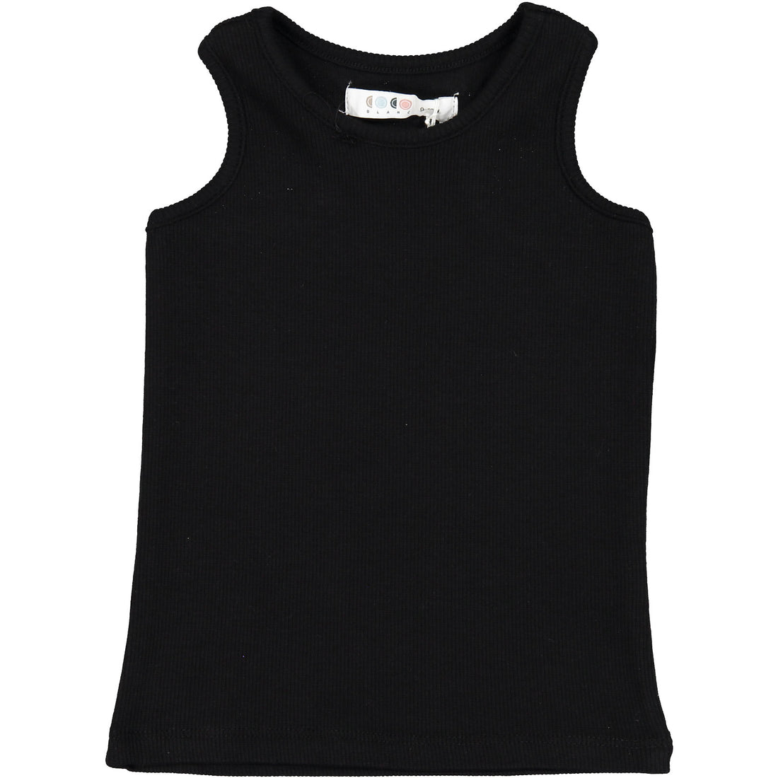 Coco Blanc Black Ribbed Tank