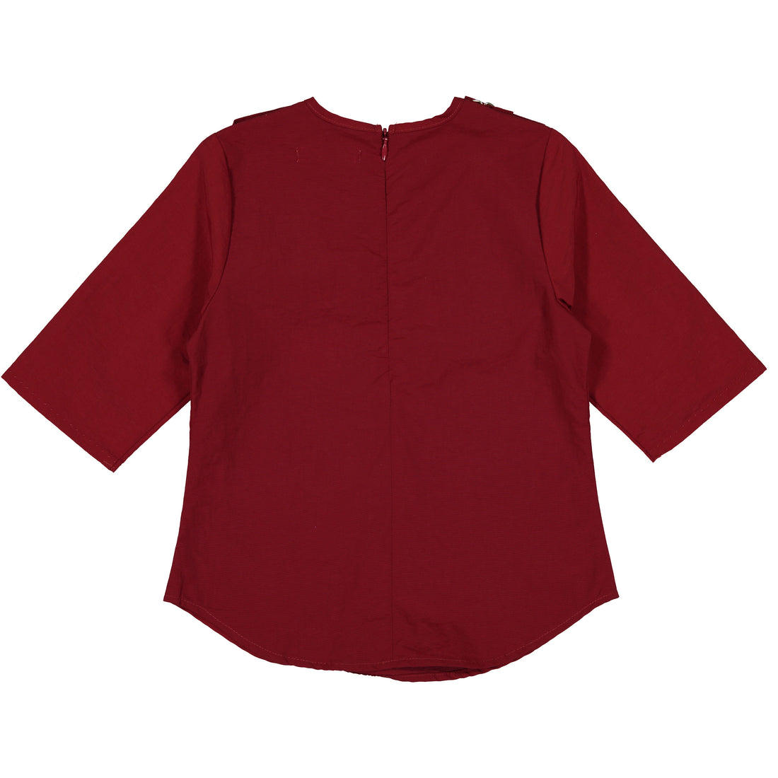 Coco Blanc Deep Red  3/4 Sleeve Crew
